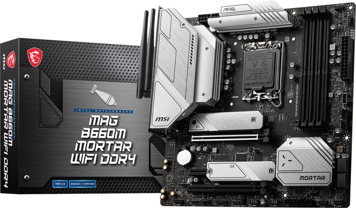 MSI MAG B660M MORTAR WIFI DDR4 (LGA 1700, Intel B660, mATX)