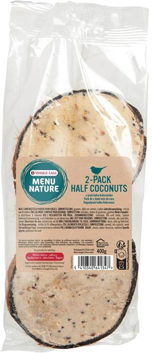 Versele Laga Menu Nature Doppelpack halbe Kokosnuss (1 x, 0.40 kg)