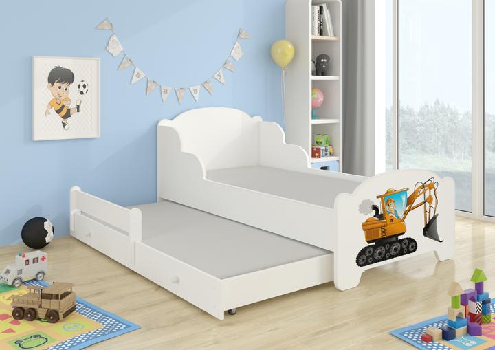 Immagine prodotto ADRK Furniture Letto matrimoniale con materassi AMADIS II DIGGER 160x80 (160 x 80 cm)