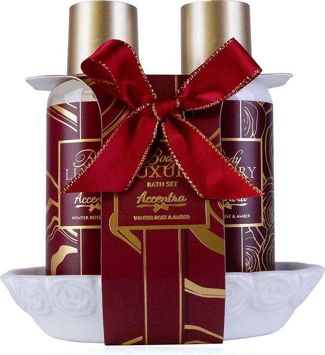 Accentra Geschenkset BODY LUXURY auf Keramikablage (Haarpflege set)