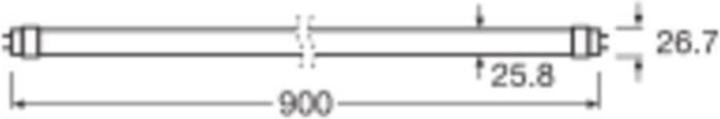 Produktbild Osram SubstiTube (G13, 9.70 W, 1700 lm, 1 x, C)