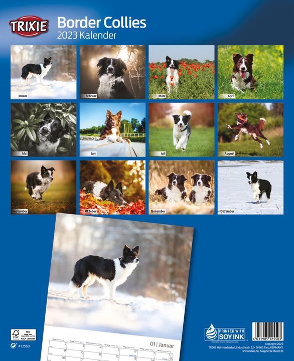 Produktbild Trixie Baby Kalender Border Collies