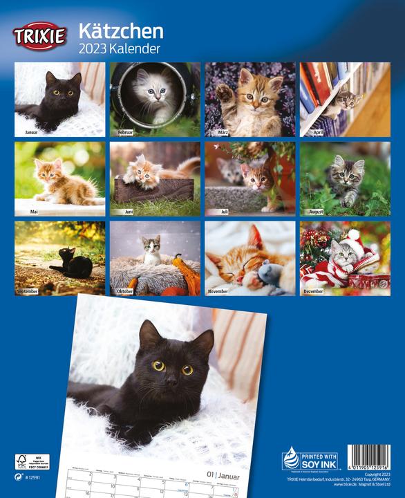Actual product image Trixie Baby Calendar kittens