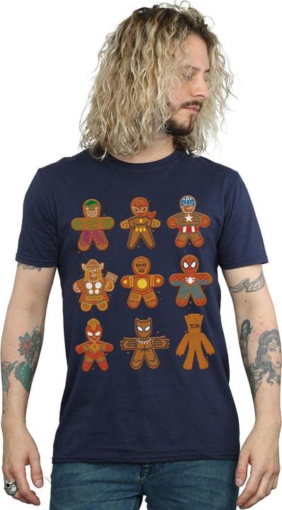 Immagine prodotto Avengers Christmas Gingerbread Maglietta Uomo (S)