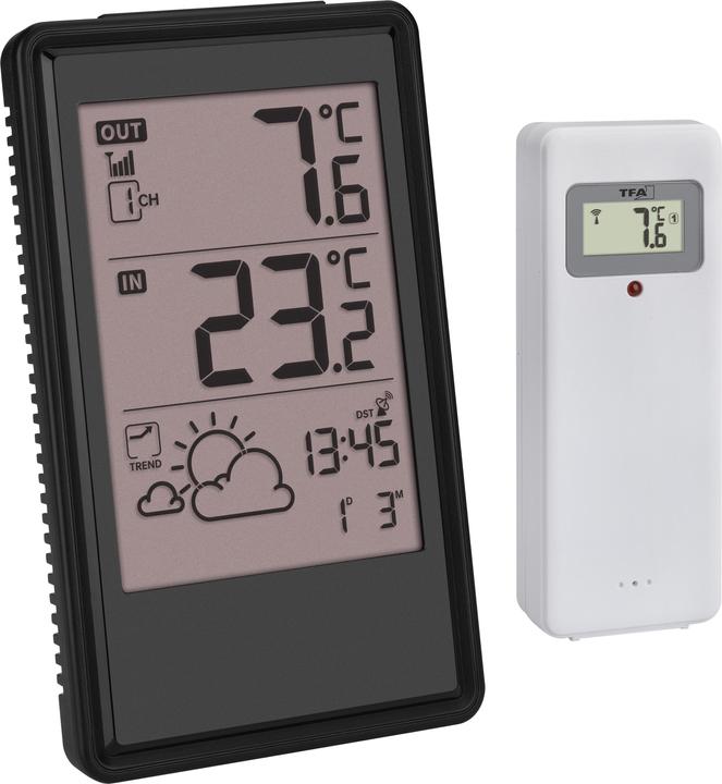 TFA Funk Wetterstation schwarz
