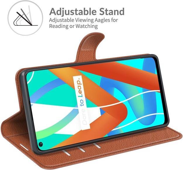 Produktbild MU Classic Litchi Leder Bookcover Series (Realme 8 5G)