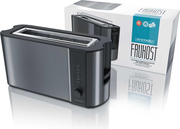 Actual product image Arendo Long Slot Toaster FRUKOST Grey