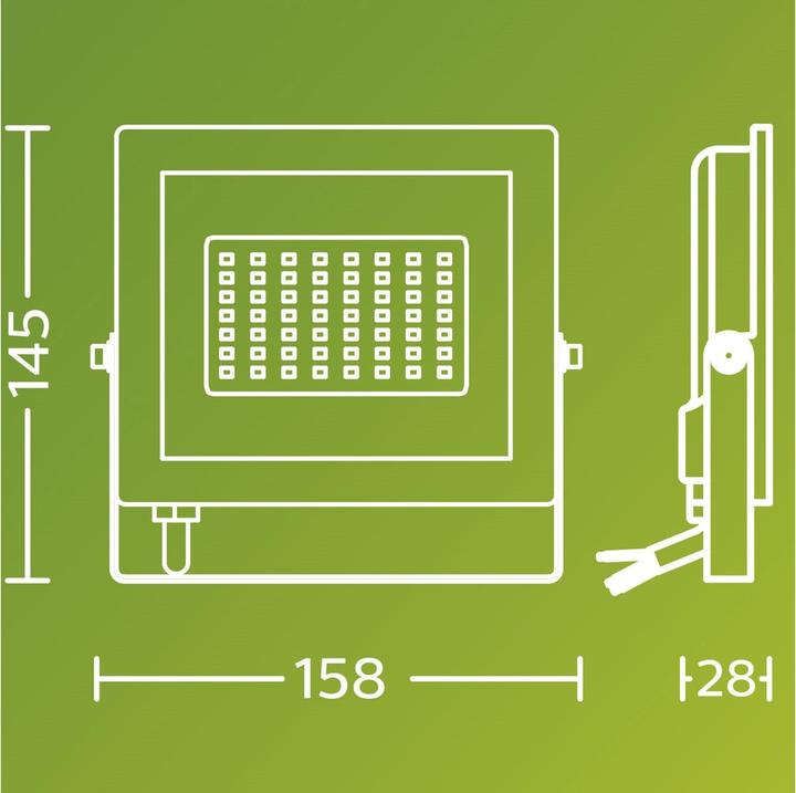 Image du produit Philips Outdoor Flutlicht Lois (3200 lm, IP65)