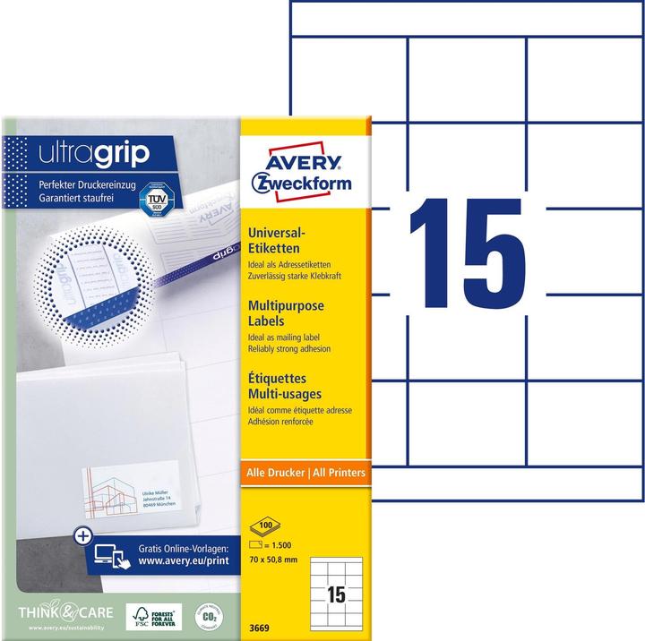 Produktbild Avery Universal-Etiketten