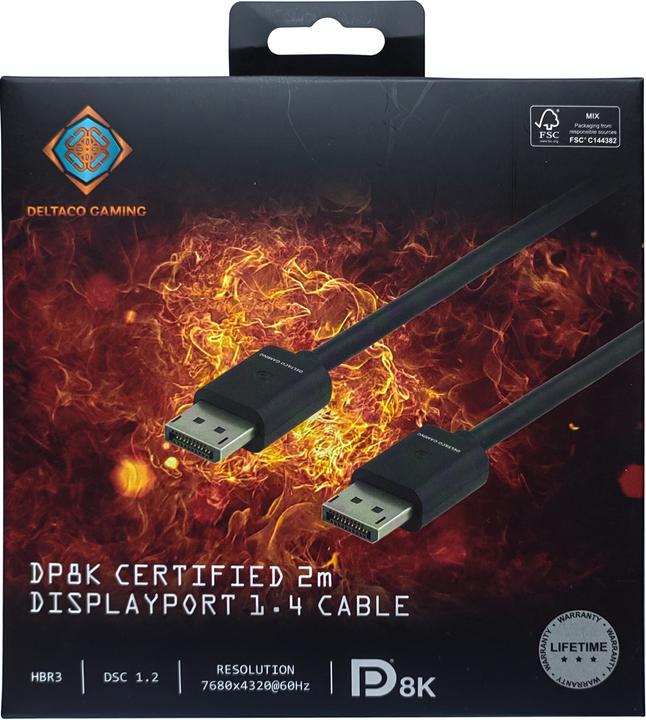 Produktbild Deltaco Gaming DisplayPort – DisplayPort (2 m, DisplayPort)