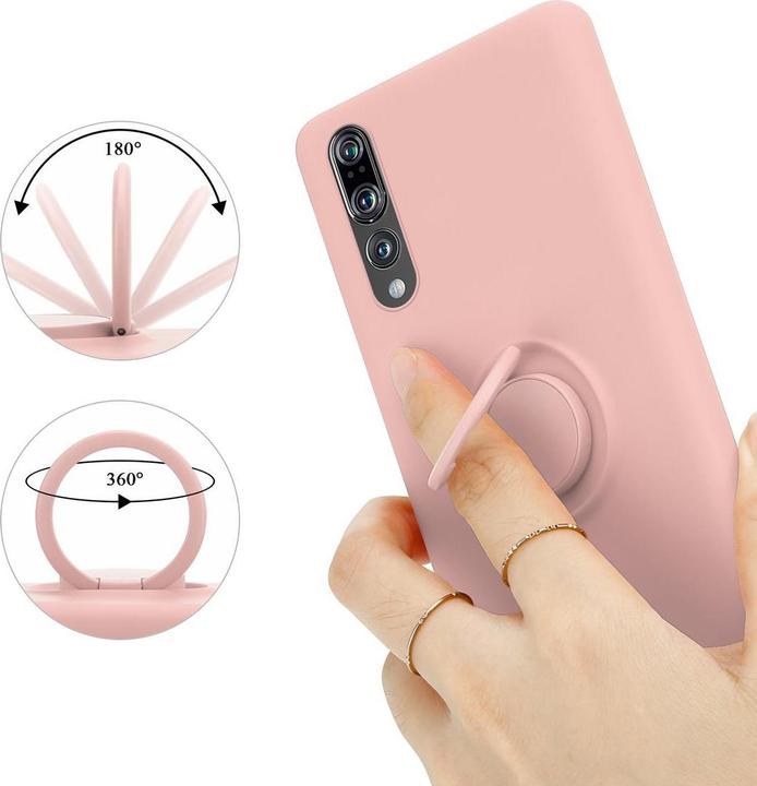 Actual product image Cadorabo TPU Liquid Ring Silicone Case Cover (Huawei P20 Pro, Huawei P20 Plus)