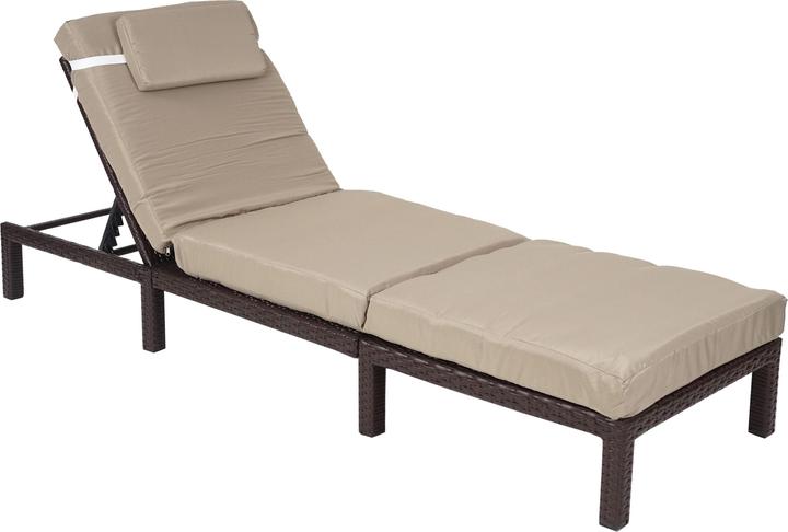 Produktbild JOHN316 Rattan Liegestuhl (198 cm)
