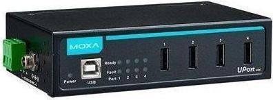 Moxa UPORT 404-T W/O ADAPTER - 4-Port Industrie-USB-Hub, ohne Adapter, -40 bis 85C Betriebstemperatur (4 Ports)