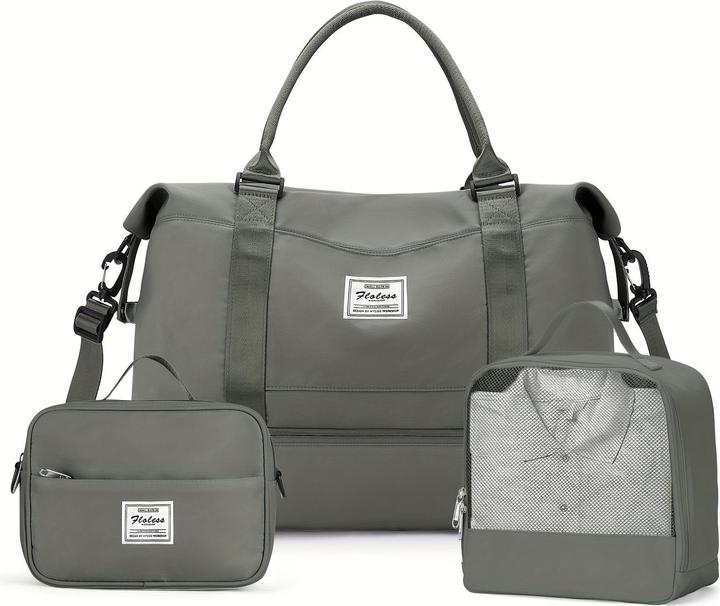 Only-Bags.Store 3pcs Reisen mit einem grossen Carry-on Tasche, eine Sport-Tasche, und eine wasserdichte Gepäck