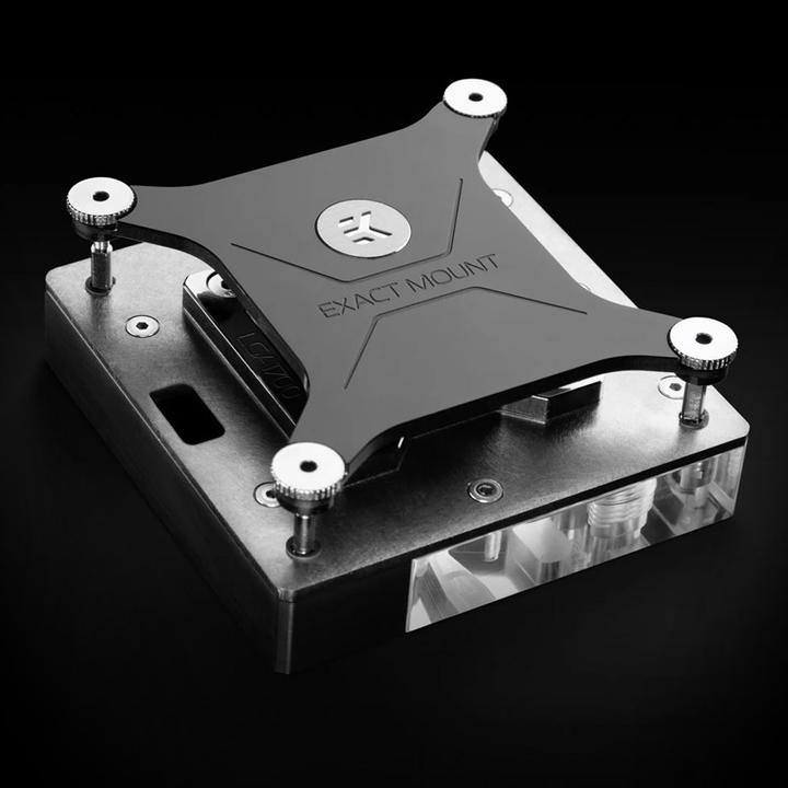 Actual product image EKWB EK-Quantum Velocity² D-RGB CPU Water Cooler - Intel 1200, Nickel + Satin Titanium