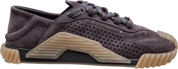 Dolce & Gabbana ns1 suede sneakers lead grey color
