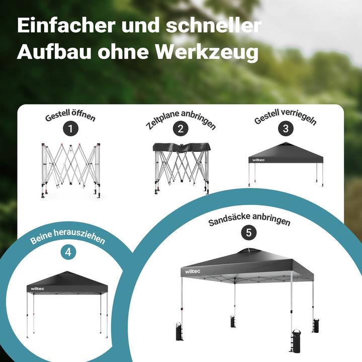 Produktbild Wiltec Pop up (300 cm, 300 cm)