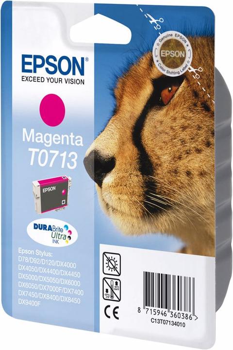 Actual product image Epson T0713 - Magenta - Original - blister pack (M)