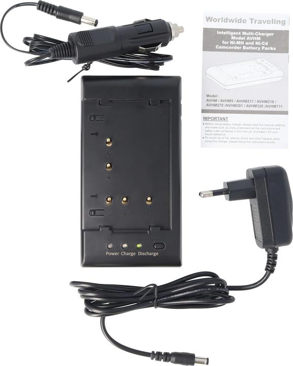 Actual product image AccuCell Fast charger base unit for NiMH battery Sony, Sharp, Hitach (Charger)