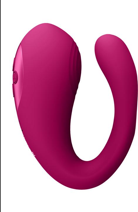 Productafbeelding Shots Yoko - Triple Action Vibrator Dubbele Pinnen met Clitorale Pulsgolf