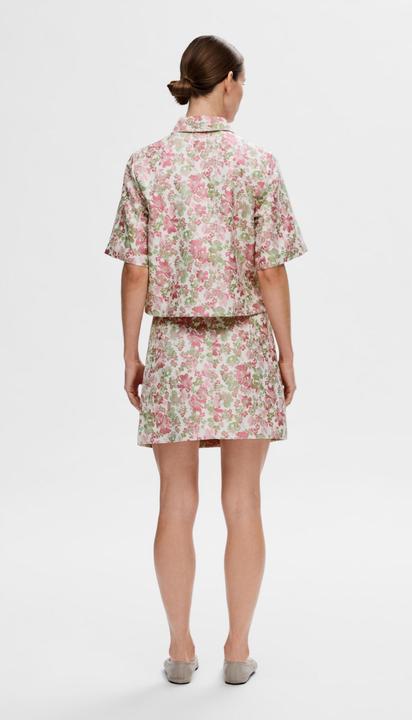 Image du produit Selected Femme Minijupe jacquard fleurie (34)