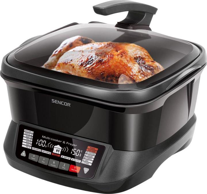 Sencor Multifunktions-Topffritteuse 4,8 l, 1800 W SFR9300BK