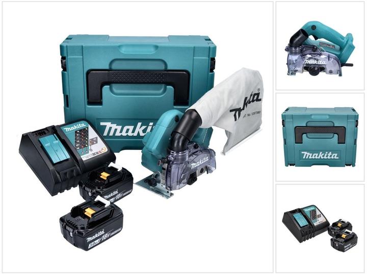 Produktbild Makita DCC 500 RFJ Akku Diamantschneider 18 V 125 mm Brushless + 2x Akku 3,0 Ah + Ladegerät + Makpac