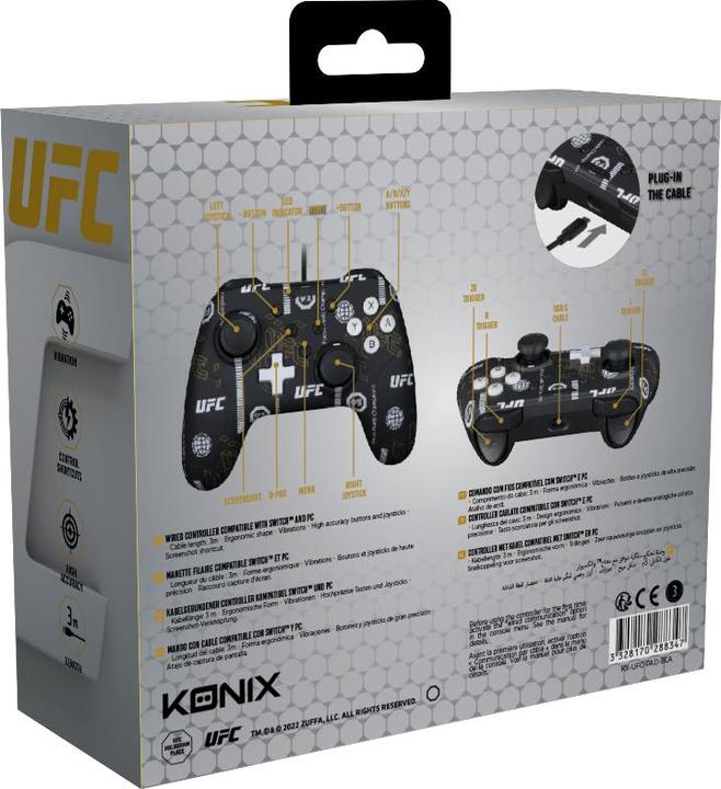 Produktbild Konix Kx Ufc Gamepad Black (Switch Lite, PC, Switch)