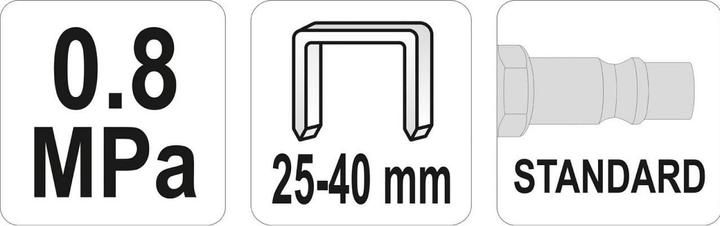 Image du produit Yato Agrafeuse pneumatique professionnelle pour agrafes