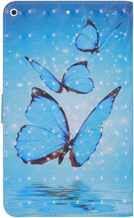 Image du produit Cover-Discount iPad 10.2 - Étui effet scintillant papillon bleu (iPad 10.2)