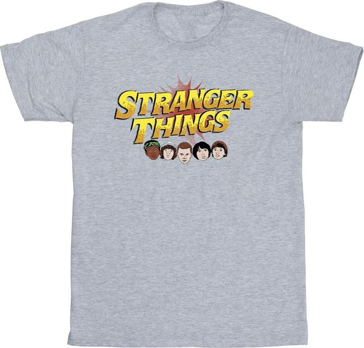 Actual product image Netflix Boys Stranger Things Comic Heads T-Shirt (128)