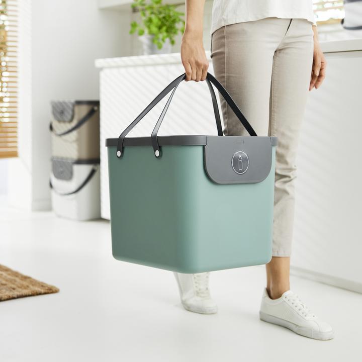 Image du produit Rotho Seau de recyclage Albula 40 l, vert foncé (40 l)