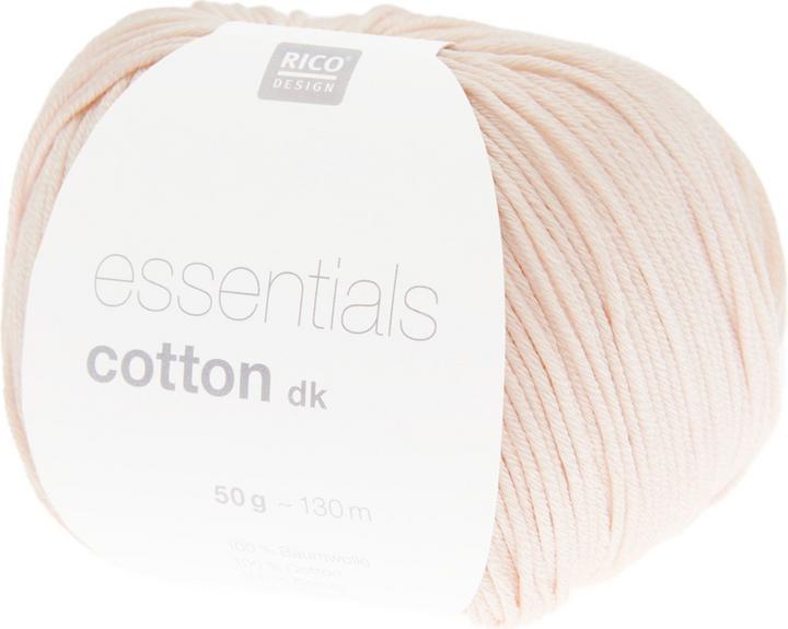 Actual product image Rico Essentials Cotton DK, nude, 50 g, 120 m, 100 % CO (120 m)
