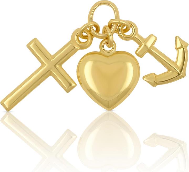 Muau Glaube Liebe Hoffnung (750/18K Gelbgold)