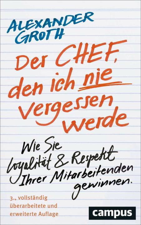 Produktbild Der Chef, den ich nie vergessen werde (Deutsch, Alexander Groth, 2023)