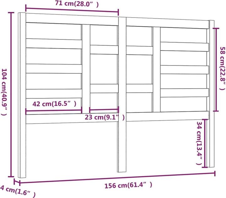 Actual product image VidaXL Edan (156 x 4 x 104 cm)