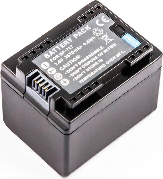 Actual product image AGI Battery compatible with Canon LEGRIA HF R606 - Battery - 2,400 mAh (Camera battery)