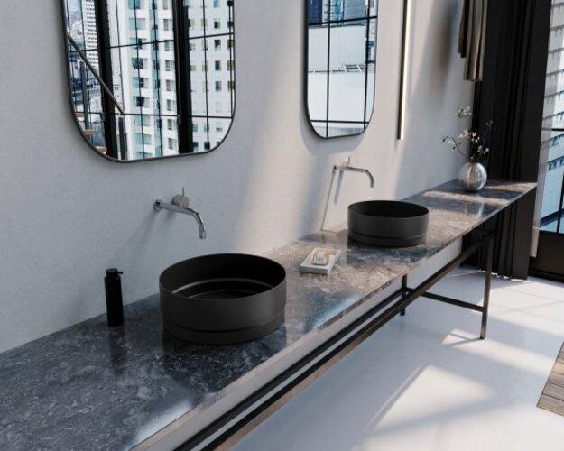 Actual product image Kaldewei Nueva washbasin bowl 3191, round, diameter 380mm, without overflow, 911206003 (502 mm, 481 mm)