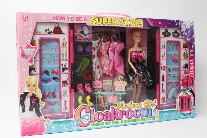 Actual product image No Name Doll + wardrobe set DSJ928-1 07109