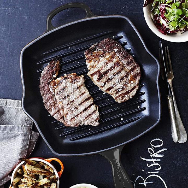 Image du produit Le Creuset Signature (26 cm, Poêle à grillades, Fonte)