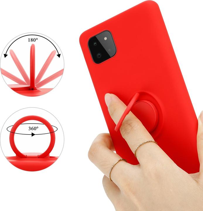 Actual product image Cadorabo TPU Liquid Ring Silicone Case Cover (Samsung Galaxy A22 5G)