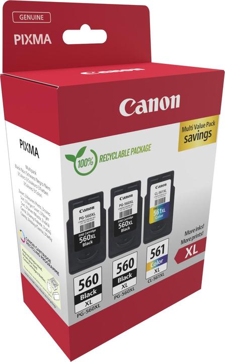 Actual product image Canon PG-560XLx2/CL-561XL Ink Cartridge (M, C, Y, FC)
