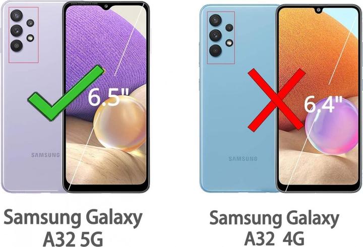 Actual product image Screenguard Samsung Galaxy A32 5G bulletproof glass protective film Case Friendly Design (1 Piece, Samsung Galaxy A32 5G)