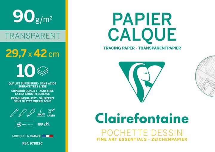 Actual product image Clairefontaine Lime paper (95 g/m², 12 x)
