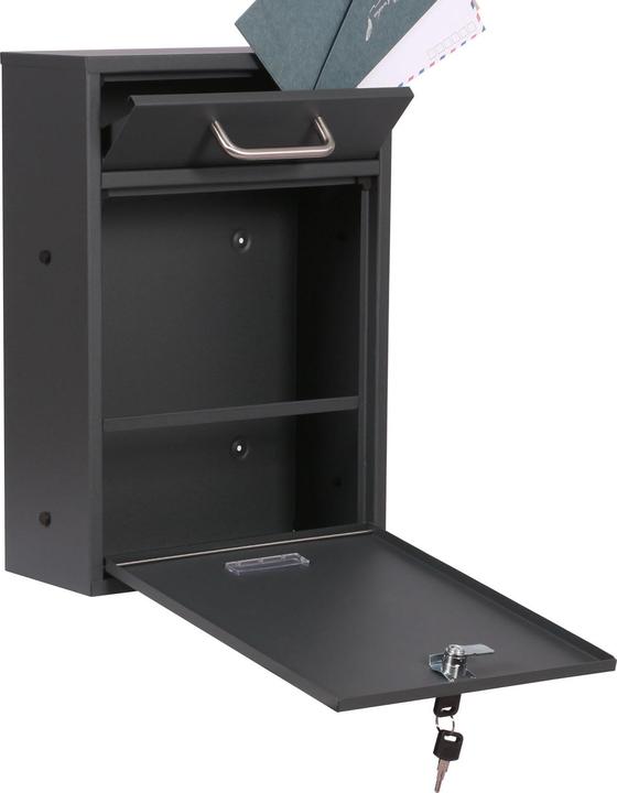 Immagine prodotto Wiltec 2x2 Boite aux lettres V52 Antracite con piedino di supporto con placca porta-nom Boite