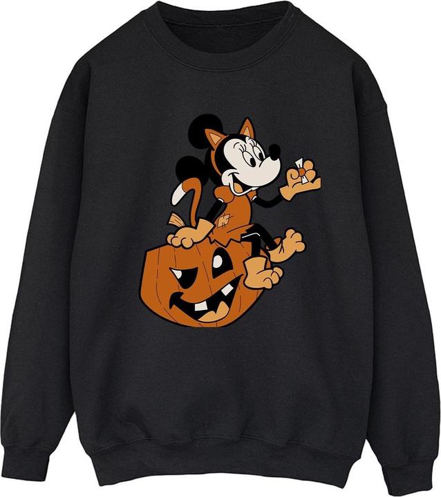 Actual product image Disney Womens/Ladies Minnie Mouse Cat Halloween Sweatshirt (4XL)