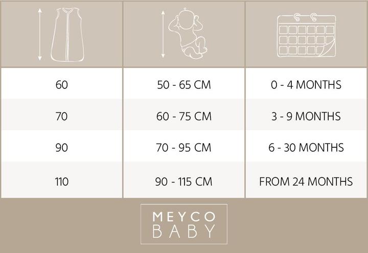 Image du produit Meyco Sac de couchage d'été 110 cm uni taupe (110 cm)
