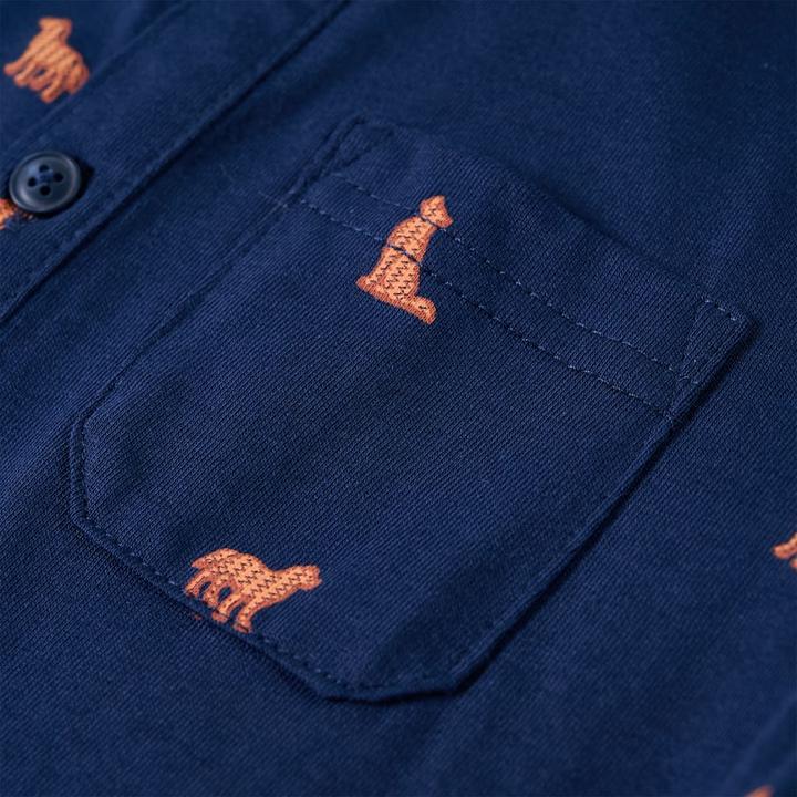 Immagine prodotto VidaXL Camicia da bambino blu navy 104,Materiale: 100 % cotone,Colore (104)