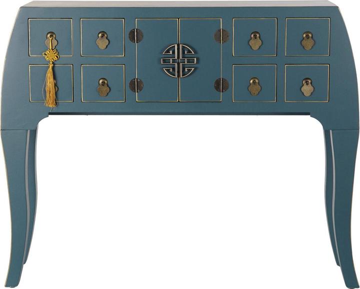 Actual product image DKD Home Decor Console Blue Fir MDF Wood 98 x 26 x 80 cm