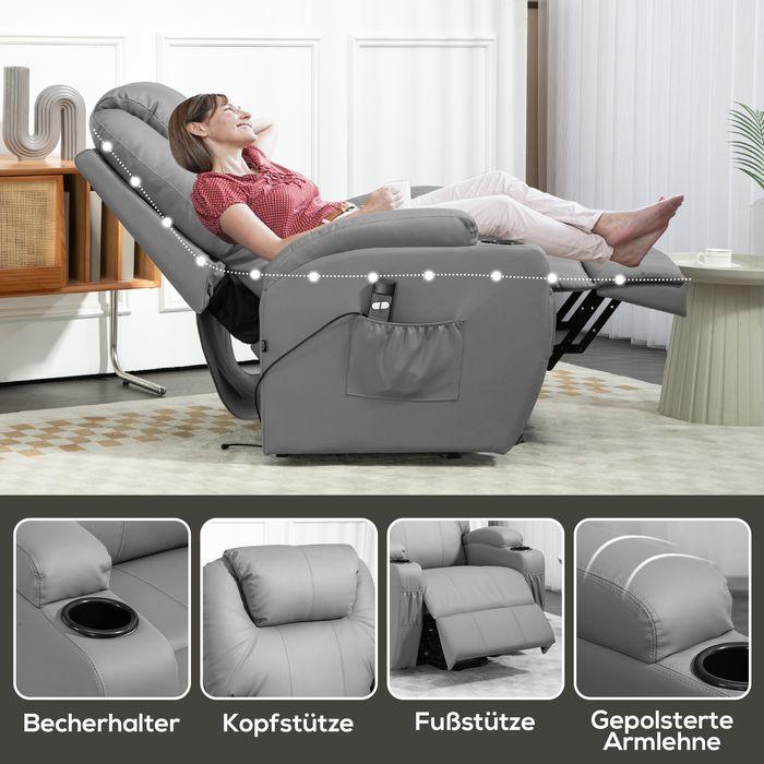 Immagine prodotto Swisshandel24 Fernsehsessel elektrisch inkl. Aufstehhilfe Relaxsessel inkl.